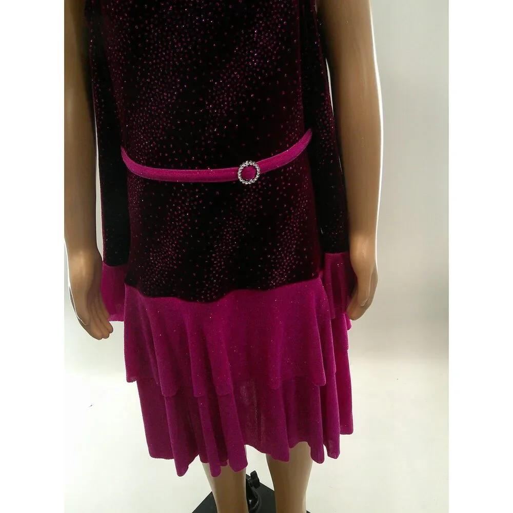 Pre-Owned Dance Costume Large Child Magenta Costume Gallery Jazz Tap Clogging D